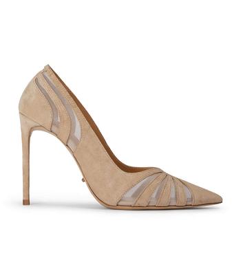 Pink Tony Bianco Arrow Blush Suede 10.5cm Court Shoes | PUSQX62901