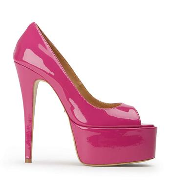 Pink Tony Bianco Jolee Berry Patent 15cm Platform Shoes | USICD39321