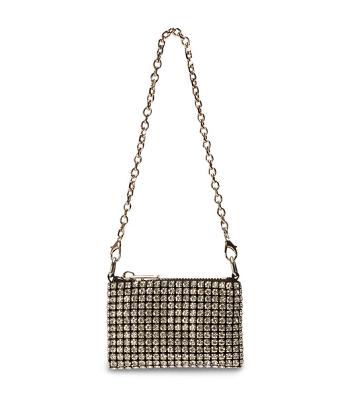 Silver Tony Bianco Arabelle Clear Crystal Mini Handbags Accessories | USEGJ52299