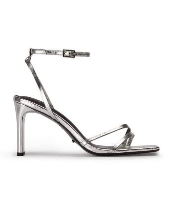 Silver Tony Bianco Corso Silver Foil 8.5cm Stiletto Heels | BUSSD35422