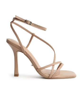 Skin Color Tony Bianco Franci Skin Sheep Nappa 10.5cm Strappy Heels | MUSHR37379