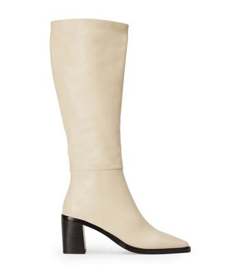 White Tony Bianco Darby Ecru Venice 7.5cm Knee High Boots | SUSNY31641