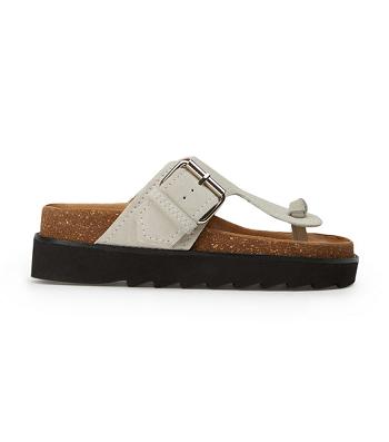 White Tony Bianco Marlo Milk Suede 3cm Sandals | DUSVO23623